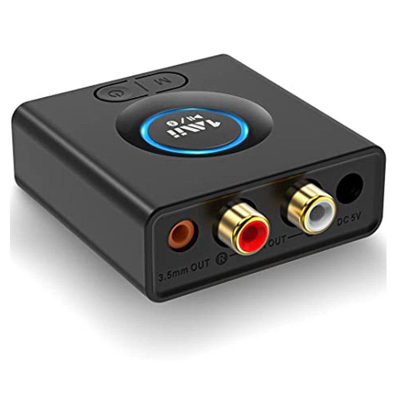 Receptor audio Bluetooth 5.0, reincarcabil, RCA, AUX, mod bas, autonomie 12 ore - imagine 7